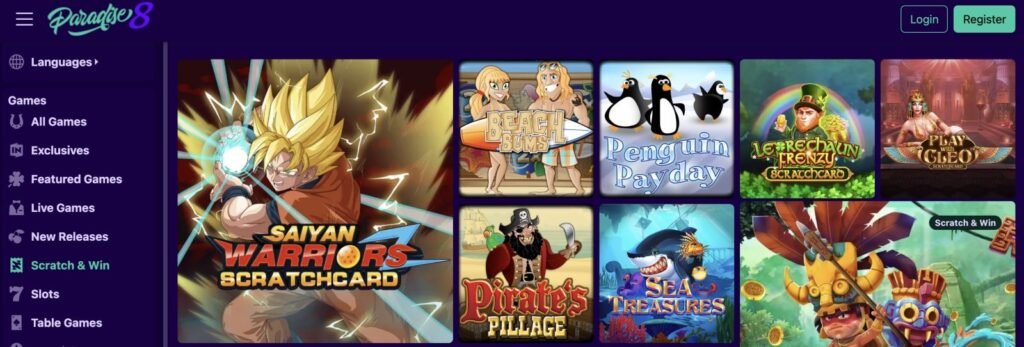 paradise 8 casino login