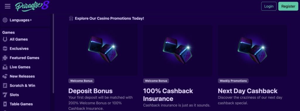 how to withdraw from paradise 8